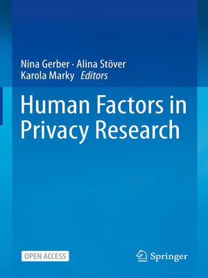 cover image of Human Factors in Privacy Research